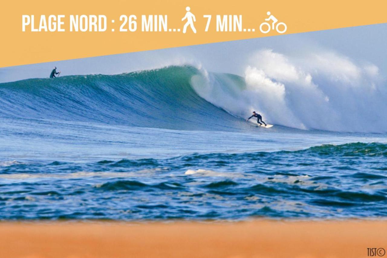 Hossegor - Plage 100M - Surf - Famille - Couple 索尔特奥瑟戈尔 外观 照片